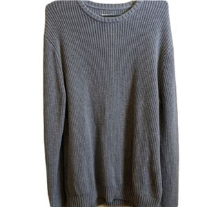 GOODTHREADS  ribbed knit tunic sweater grey Sz L